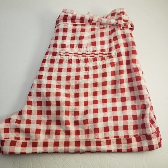 Jolt red & white checkered shorts - Picture 3 of 4